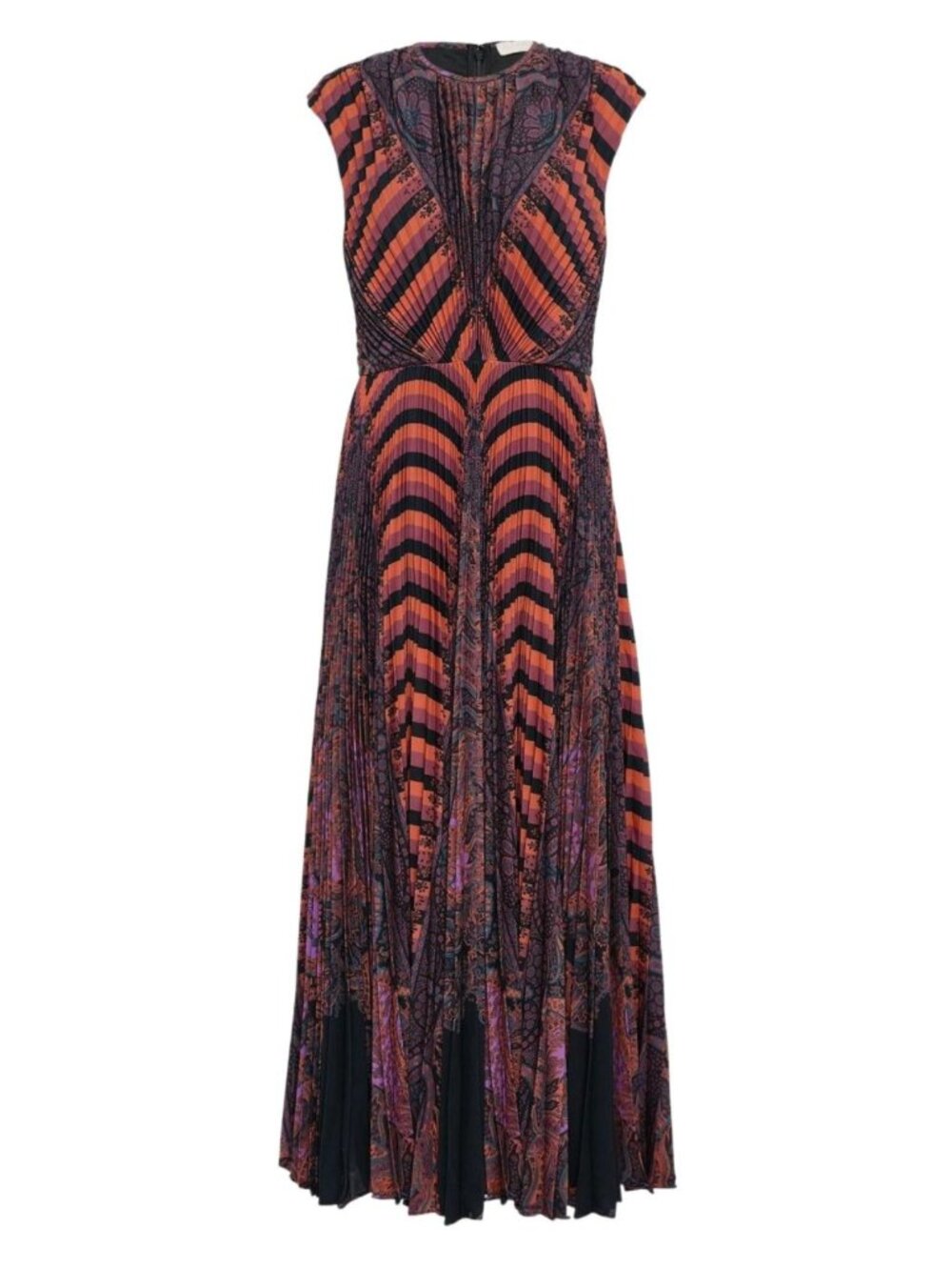 Ulla Johnson Violeta Pleated Sleeveless Midi Dress NWT Amethyst Sz 6